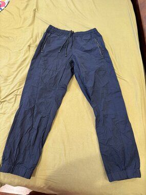 Dries Van Noten Men's Navy Nylon Jogger Pants – Size 50 (US ~34 / L)